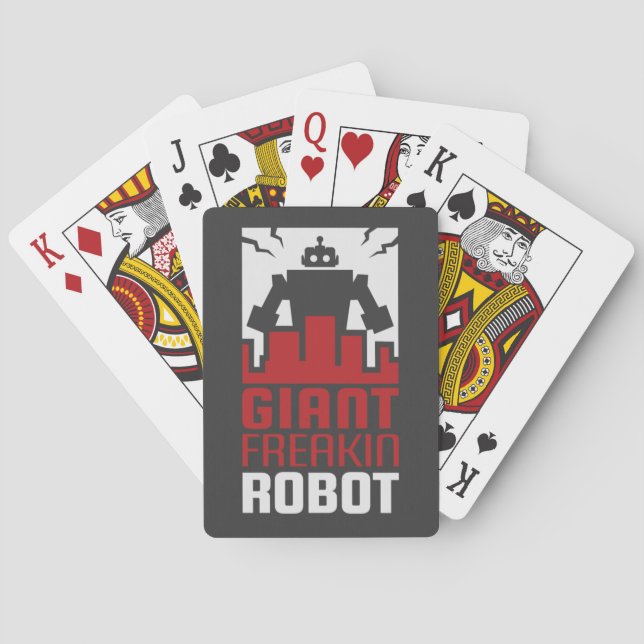Jeu De Cartes Giant Freakin Robot Jouer Cartes (dos)