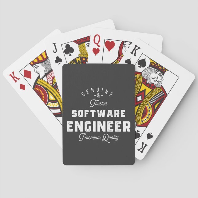 Jeu De Cartes Gift for Software Engineer (dos)