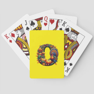 Jeu De Cartes Gift letter o Thanksgiving style 
