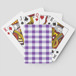 Jeu De Cartes Gingham violet