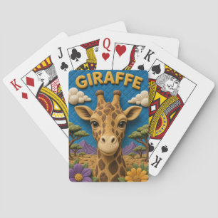 Jeu De Cartes Girafe Acacia Plaines Moderne KlayKoo