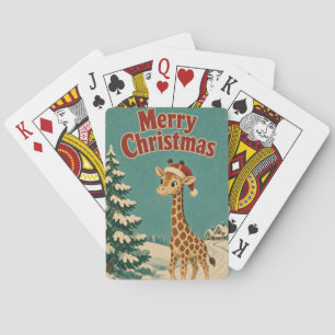 Jeu De Cartes Girafe Chemin Gelé Animal Noël
