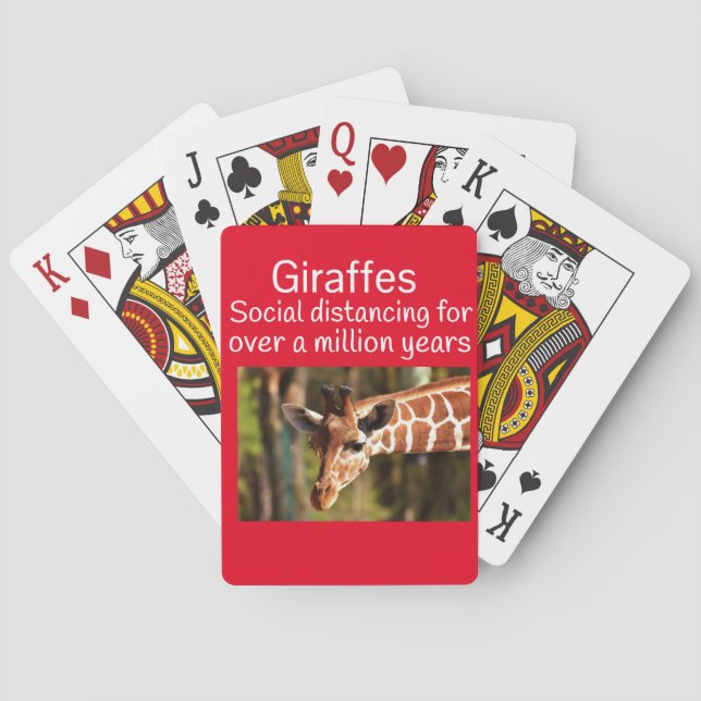 Jeu De Cartes Girafe Distancing Six Pieds par Funnycomb (dos)