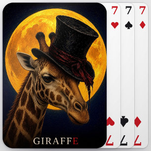 Jeu De Cartes Girafe Haut-de-forme Gothique Surréaliste