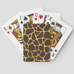 Jeu De Cartes Giraffe Arrière - plan tacheté