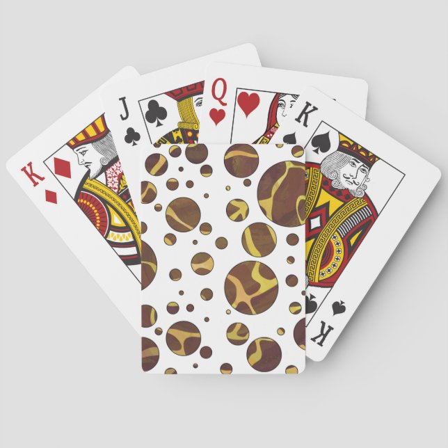 Jeu De Cartes Giraffe Brown et jaune (dos)