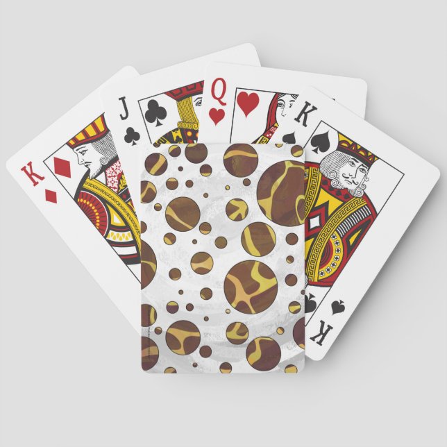 Jeu De Cartes Giraffe Brown et jaune (dos)