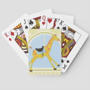 Jeu De Cartes Giraffe de carrousel par Juin Erica Vess
