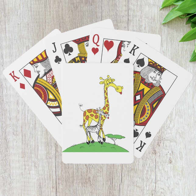 Jeu De Cartes Giraffe Et Cartes De Jeu Zebra (Créateur téléchargé)