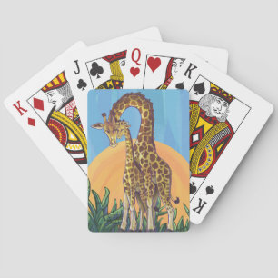 Jeu De Cartes Giraffe maman et bébé