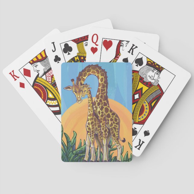 Jeu De Cartes Giraffe maman et bébé (dos)