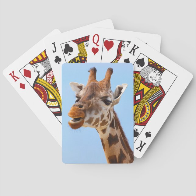 Jeu De Cartes Giraffe Portrait jouer aux cartes (dos)