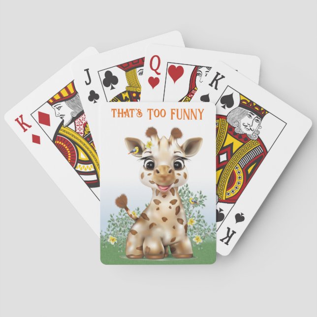 Jeu De Cartes Giraffe Safari Whimsical (dos)