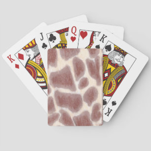 Jeu De Cartes Giraffe Spots Motif Jouer des cartes