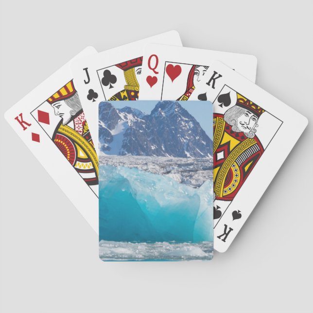 Jeu De Cartes Glace bleue de glacier, Norvège (dos)