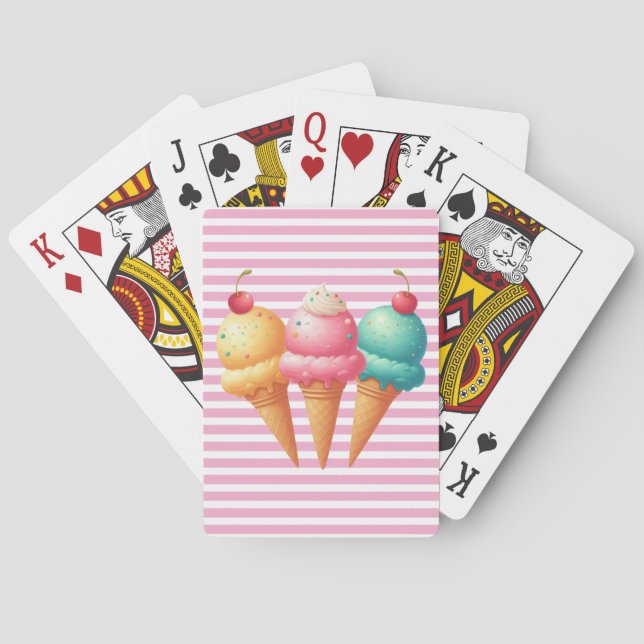 Jeu De Cartes Glace colorée (dos)