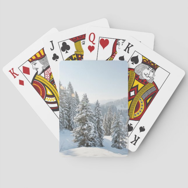 Jeu De Cartes Glace et neige | Allgäu Bavaria Allemagne du sud (dos)