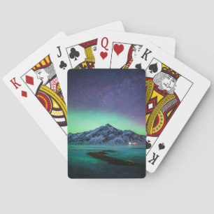 Jeu De Cartes Glace et neige   Aurora Borealis Voie Lactée Islan