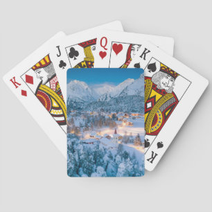 Jeu De Cartes Glace et neige Graubunden, Engadin, Suisse