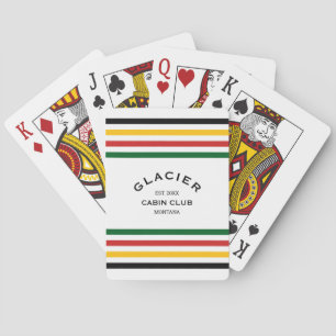 Jeu De Cartes Glacier Cabine Club Custom Crest Park Stripe