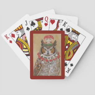Jeu De Cartes Gladwyn le hibou jouant aux cartes