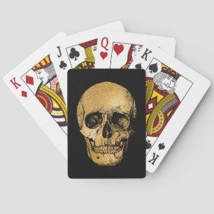 Jeu De Cartes Glam gothique Lecture de cartes Crâne Noir
