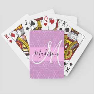 Jeu De Cartes Glam Lilac Metallic rose Honeycomb Nom