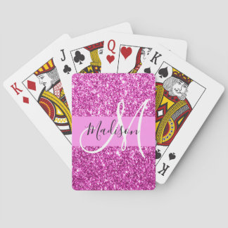 Jeu De Cartes Glam Pink & Magenta Parties scintillant Étincelle 