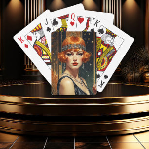Jeu De Cartes Glamour du Gatsby doré
