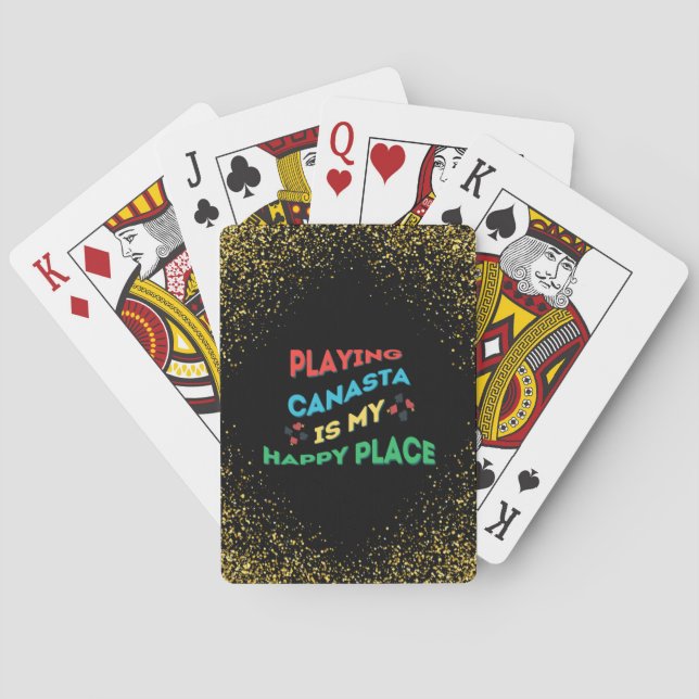 Jeu De Cartes Glitter Canasta Cards (dos)