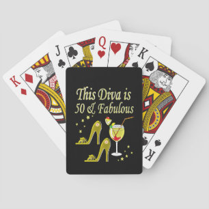 JEU DE CARTES GLITZY GOLD 50E ANNIVERSAIRE CONCEPTION