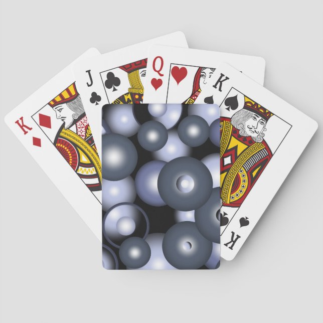 Jeu De Cartes Global Concentric Circle Orbital Art Abstrait (dos)