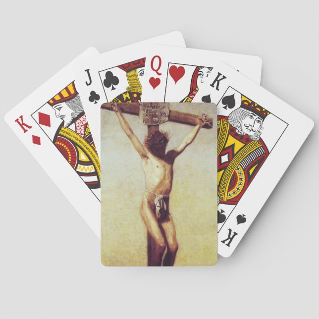 JEU DE CARTES GLOIRE À LA CRUCIFIXE (dos)