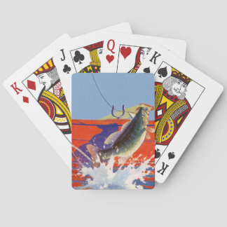 Jeu De Cartes Go Fish Fishing Red Boat Cabin Cottage Camp Cards