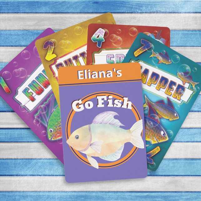 Jeu De Cartes Go Fish Fun Bright Kids Carte Enfants Jeu (A 'Go Fish' card game for all the family to enjoy)
