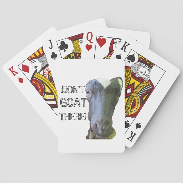 Jeu De Cartes Goat "DON'T GOAT THERE !" Playing cards (dos)