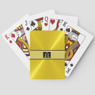 Jeu De Cartes Gold Shiny Stainless Steel Metal 6