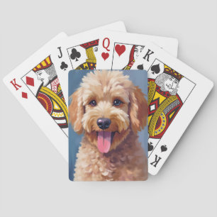 Jeu De Cartes Golden Doodle   Peinture aquarelle chien animal de