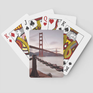 Jeu De Cartes Golden gate bridge contre des montagnes