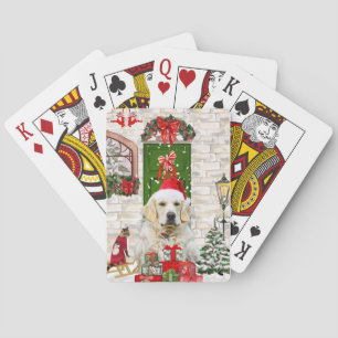 Jeu De Cartes Golden Retriever Chien Noël