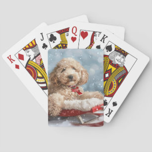 Jeu De Cartes Goldendoodle Chien Festif de Noël