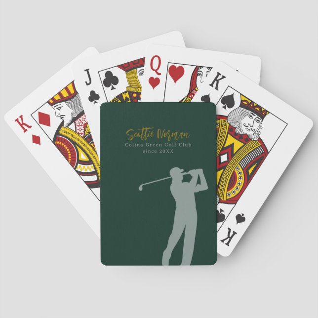Jeu De Cartes Golf Club Players | Man Playing Golf (dos)