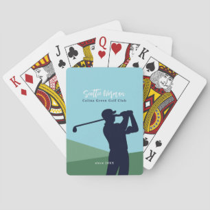 Jeu De Cartes Golf Golf Club Golfeurs Blue