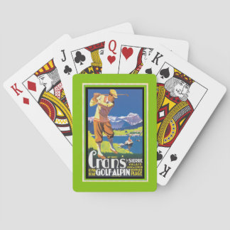 Jeu De Cartes Golf vintage Crans-sur-Sierre