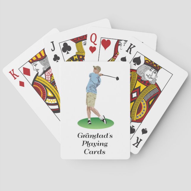 Jeu De Cartes Golfeur de cartes de jeu du papy (dos)
