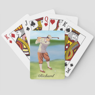 Jeu De Cartes Golfeur Vintage personnalisé par la Riverbank