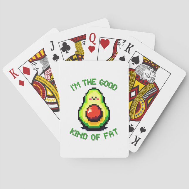 Jeu De Cartes Good Fat Avocado - Drôle Pixel Art Conception alim (dos)