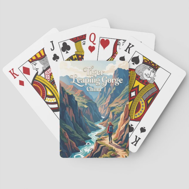 Jeu De Cartes Gorge du Saut du Tigre Chine (dos)