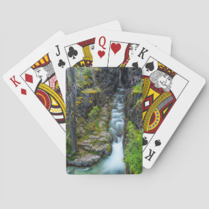 Jeu De Cartes Gorge Sunrift Dans Le Parc National Des Glaciers,