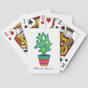 Jeu De Cartes Gorgeous Watercolor Cactus